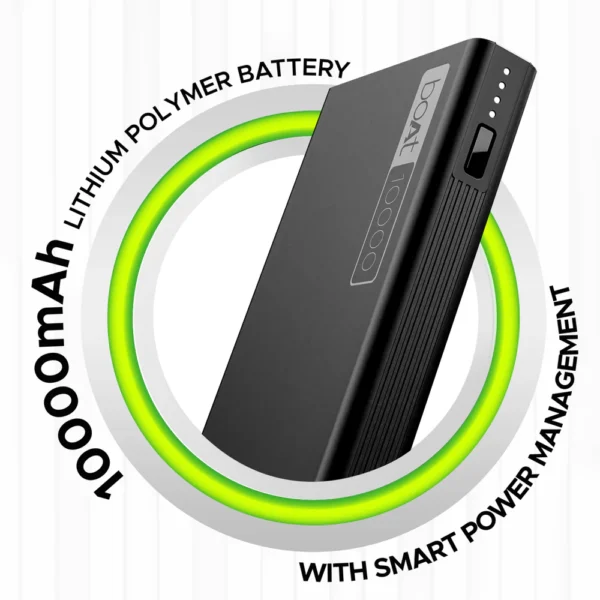 Prem mobile Boat EnergyShroom PB300  with 10000mAh Battery, 22.5w Fast Charging, 12-Layer Smart IC Protection, - Image 2