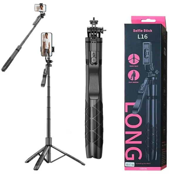 Prem mobile L16 Long Selfie Stick with Tripod Stand