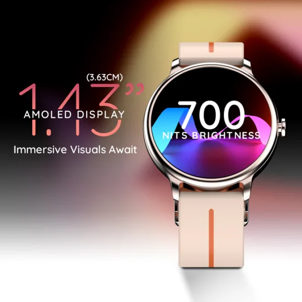 Pebble Magnum 1'43Amoled Smart Watch - Image 3