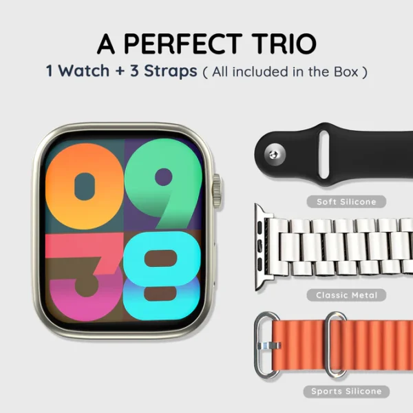 PebbleTrio Special Edition With 3 Changeable Smart Watch - Image 2