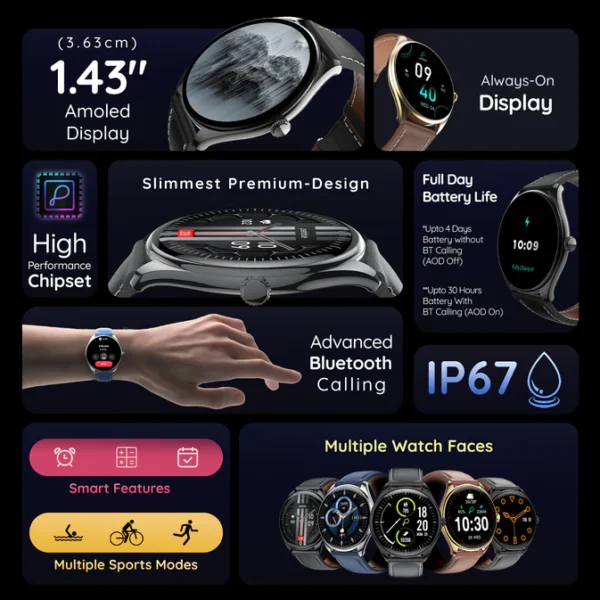 Pebble Royale Legend Smart watch - Image 4