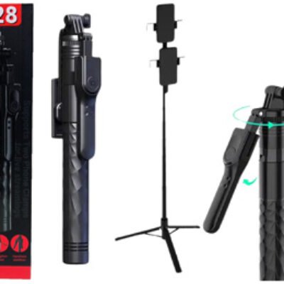 K28 Selfie Stick Tripod Stand for Mobile Phone, YouTube Videos, Selfie Long Stick & Detachable