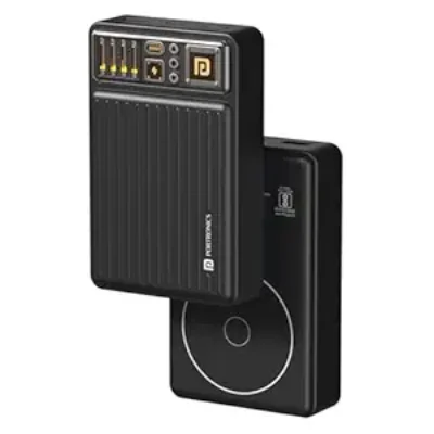 Portronics Luxcell Wireless Mini 20k 20000mAh 15W Magnetic Wireless Fast Charging Power Bank with 22.5 Wired Output