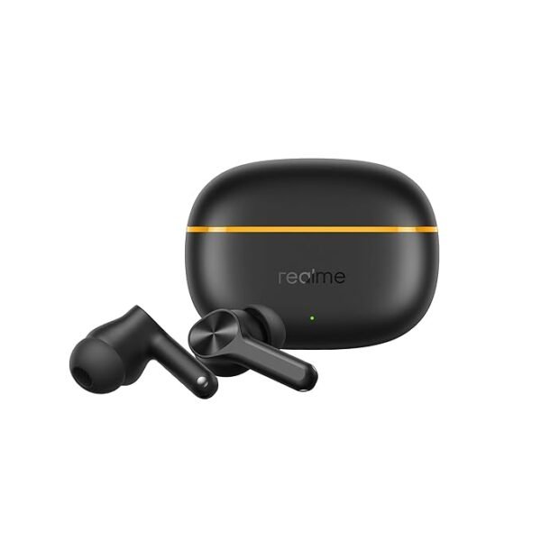 realme Buds T200 Lite Bluetooth in Ear Earbuds,4 Mic, AI ENC for Calls,Google Fast Pair, with mic (Volt Black) - Image 2