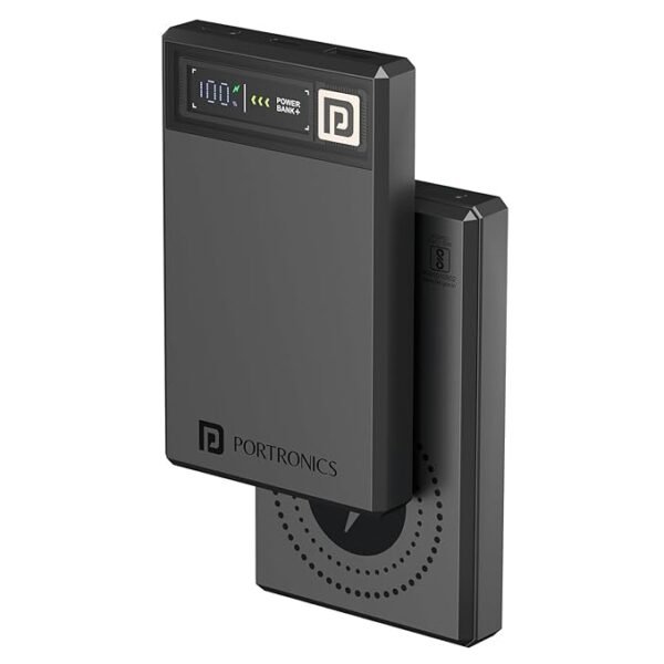 Portronics Luxcell MagClick 10k 10000 mAh 15W Magnetic Wireless Fast Charging Power Bank Premium Finish