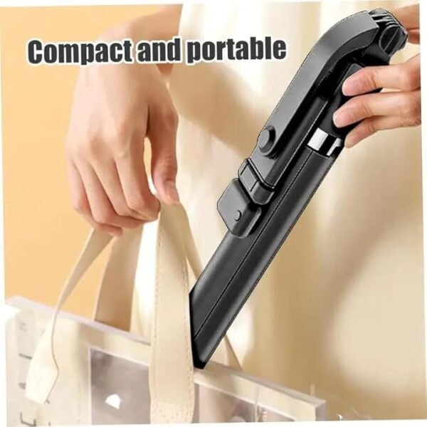 R1S-L Portable Selfie Stick with Tripod Stand with LED Fill Light Long Bluetooth Extendable Selfie Sticks - Image 3