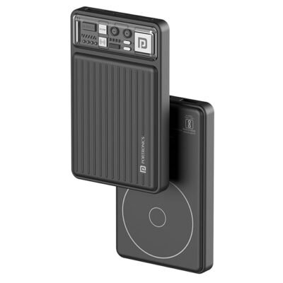 Portronics Luxcell Wireless Mini 10k 10000mAh 15W Magnetic Wireless Fast Charging Nano Power Bank