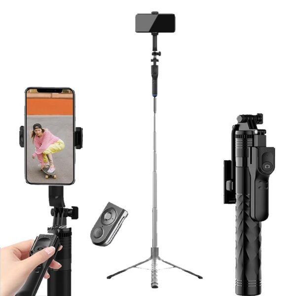 K28 Selfie Stick Tripod Stand for Mobile Phone, YouTube Videos, Selfie Long Stick & Detachable - Image 2