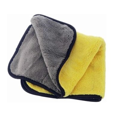 Heavy Microfiber Cloth for Car Cleaning and Detailing Dual Sided Extra Thick Plush Microfiber Towel  multicolor