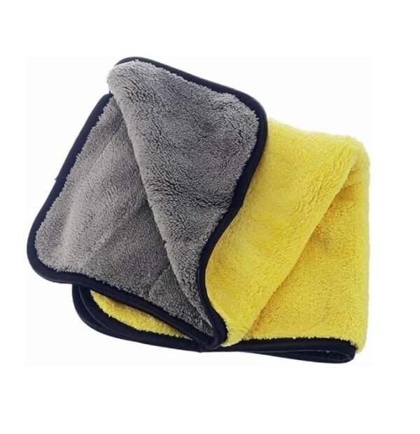 Heavy Microfiber Cloth for Car Cleaning and Detailing Dual Sided Extra Thick Plush Microfiber Towel  multicolor