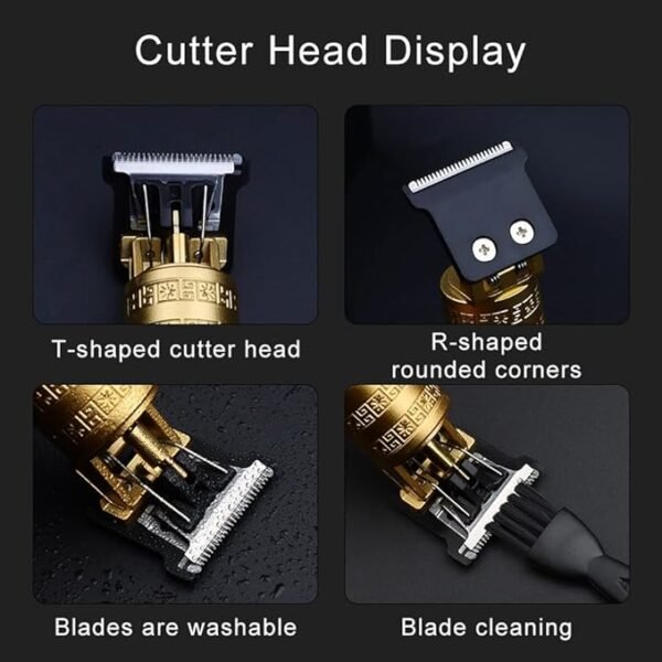 Vintage T9 Rechargeable Professional Hair Trimmer for Man with Usb supported Trimmer Men, - Image 2