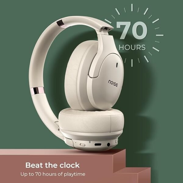 Noise Airwave Max 4 Wireless Over-Ear Headphones with 70H Playtime, ENC, 40mm Driver - Image 2