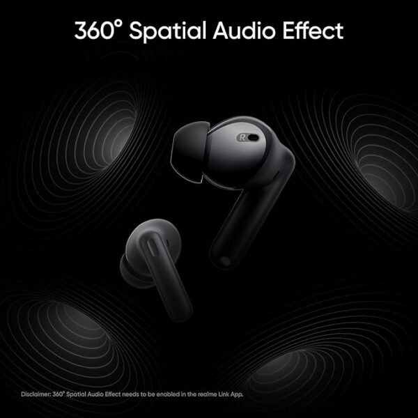 realme Buds T300 TWS in Ear Earbuds with 40H Play Time,12.4 Mm Dynamic Bass Boost Driver, Ip55 Water & Dust Resistant, - Image 2
