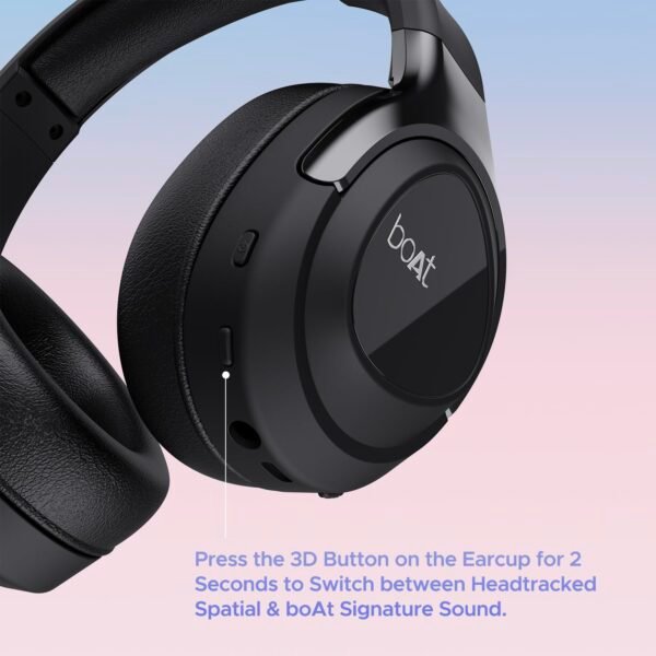 boAt Nirvana Eutopia Bluetooth Over Ear Headphones with Head Tracking Function - Image 2