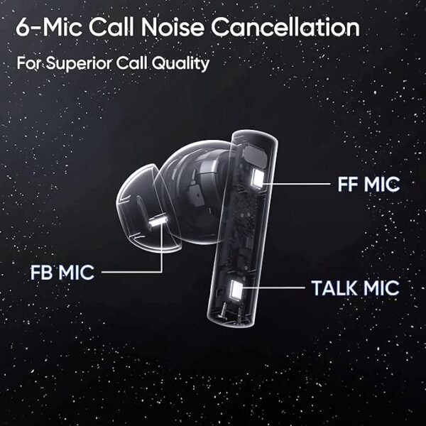 realme Buds Air 5 Truly Wireless in with Fast Charging & 45ms Ultra-Low Latency for Gaming (Arctic White) - Image 3