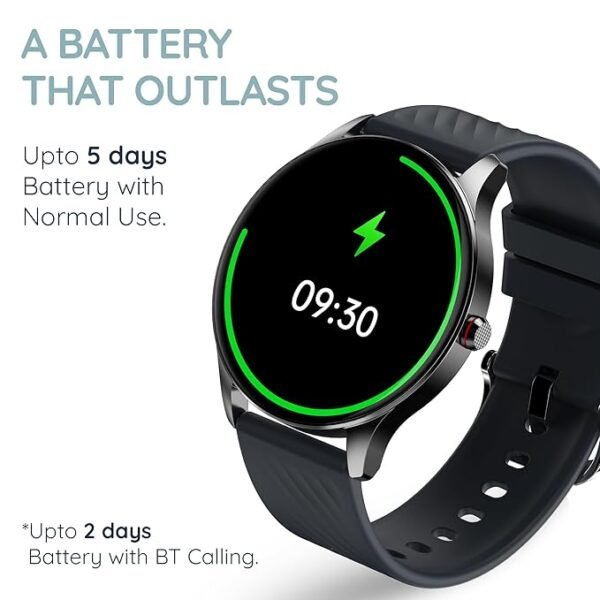 Pebble ASCENT 1.43"( 3.63 cm) Amoled Bezel-less Display, 700 Nits Brightness, Always on Display, BT Calling, - Image 2