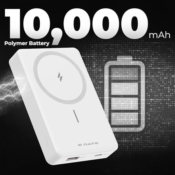 ZEBRONICS MW 70 Wirelesss Power Bank 10000mAh Fast Charging |Strong Magnetic Hold| QC+PD Fast Charger - 22.5W Wired - Image 4
