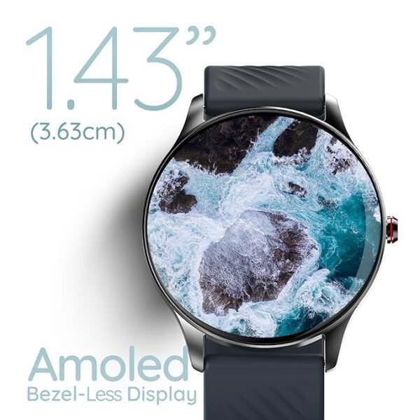 Pebble ASCENT 1.43"( 3.63 cm) Amoled Bezel-less Display, 700 Nits Brightness, Always on Display, BT Calling, - Image 3