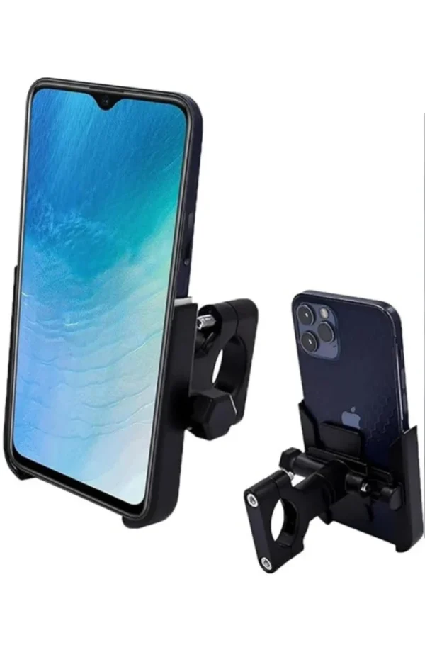 Universal Bike C1 Mobile Holder Metal Stand for Bicycle, Motorcycle, Fits All Smartphones Easy Adjustable (Metal Holder - Image 2