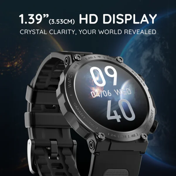 Pebble Explore 1.39" IPS Infinite Display, BT Calling, Health Suite, Voice Assitant, - Image 2