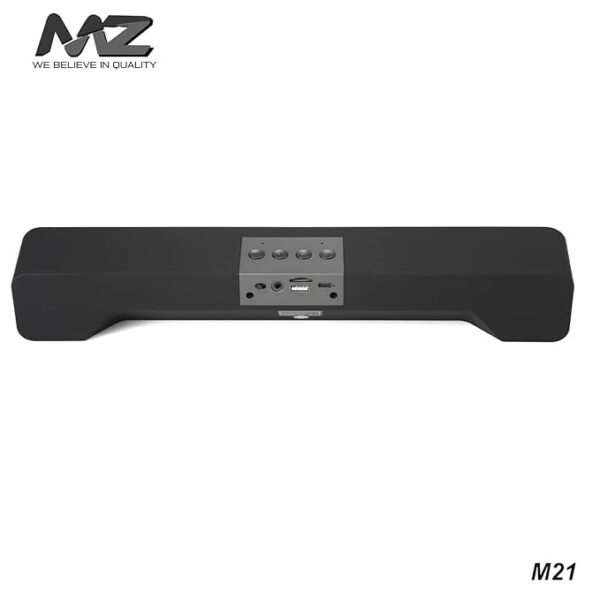 M21 Bluetooth Soundbar | 10W Dynamic Stereo Speaker | 2400mAh Battery | USB-C Fast Charging | AUX & USB Playback - Image 3