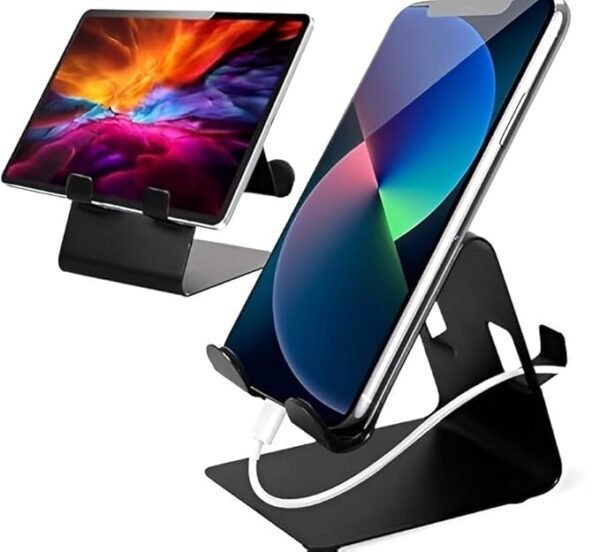 Prem Mobile Super 24  2-in-1 Aluminium Mobile Stand | Dual Slot Adjustable Mobile Holder - Image 3