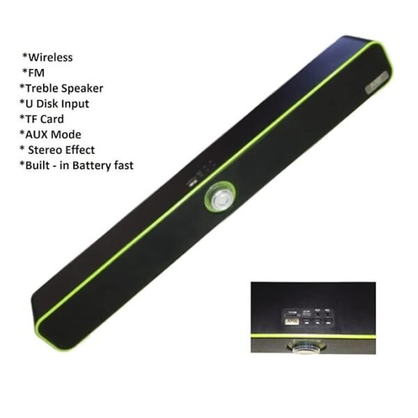 M31 (Portable Home TV SOUNDBAR) Dynamic Thunder Sound 2400mAh Battery 16 W Bluetooth Soundbar - Image 2