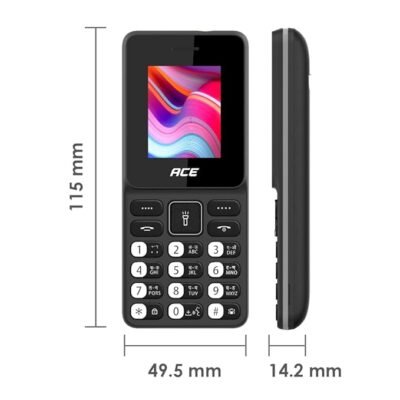 itel Ace 2 Heera  1 year warranty – 1.8 inch Display Size, 1000 mAh Battery