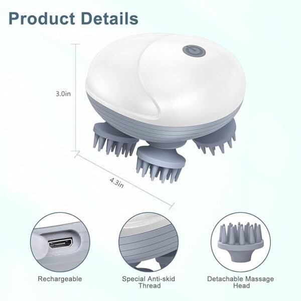 Prem Mobile for Men Women Electric Scalp Massager, Hair Kneading Massager, - Image 2