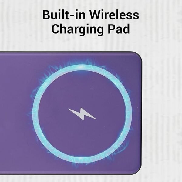 ZEBRONICS MW65 Wireless Power Bank, 10000 mAh, Rapid Charge, Built-in Wireless Charging Pad - Image 4
