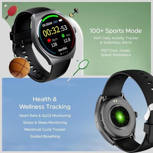 boAt Lunar Seek w/ 1.39" (3.5 cm) HD Display, Advanced Bluetooth Calling, Functional Crown - Image 3