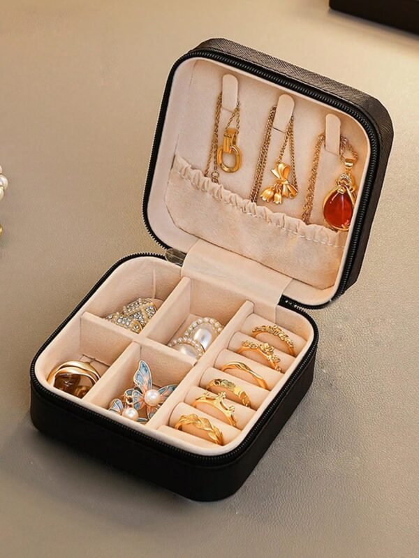 Prem mobile Jewellery Organisers Box PU Leather Storage Case for Rings, Earrings, Necklace Jewellery Box Organisers