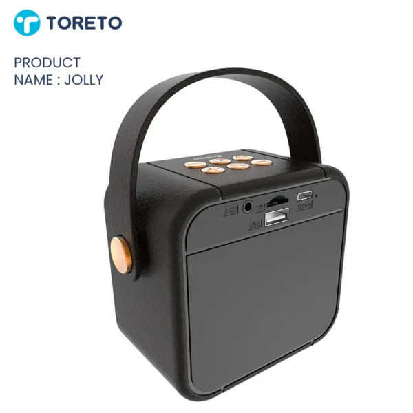Toreto Jolly+ Bluetooth Speaker with 10W  1 Year warranty Output, 6-Hour Playtime & Multi-Connectivity - Image 4