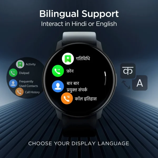 boAt Lunar Connect with Enx Technology For Bt Calling & 1.28 HD Round Display Smartwatch - Image 2