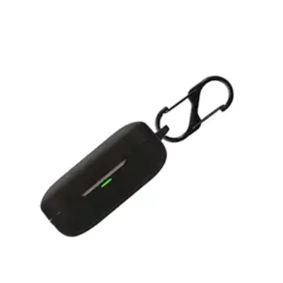 Prem Mobile Silicone Case Cover Compatible for Realme Buds Air 7 | 7 Pro (Grey, with Keychain)