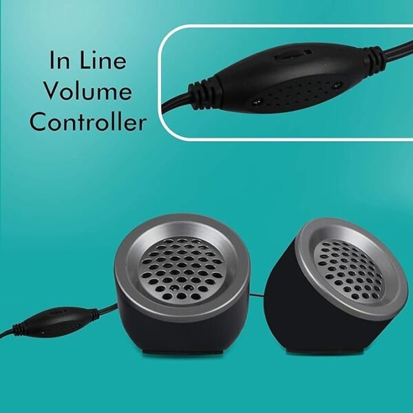 ZEBRONICS Zeb-Pluto 2.0 Multimedia Speaker with Aux Connectivity,USB Powered and Volume Control - Image 2