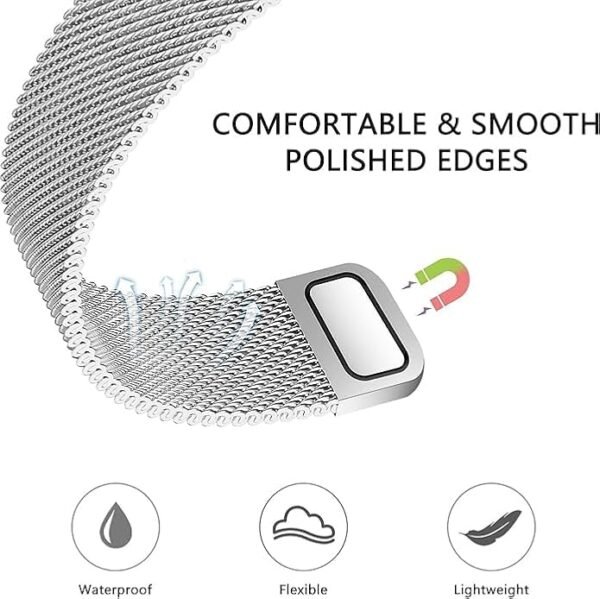 Prem Mobile Magnetic Loop for Apple Watch Band 46mm 42mm 44mm 45mm 49mm Women Men, - Image 3