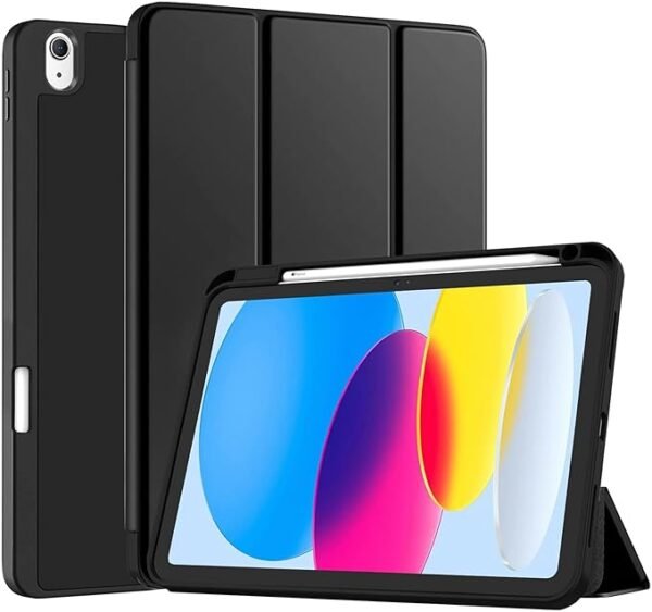 Prem mobile Cover for iPad 11th Generation (A16) / 10th Gen Cover Case with [Right Side Pencil Holder]