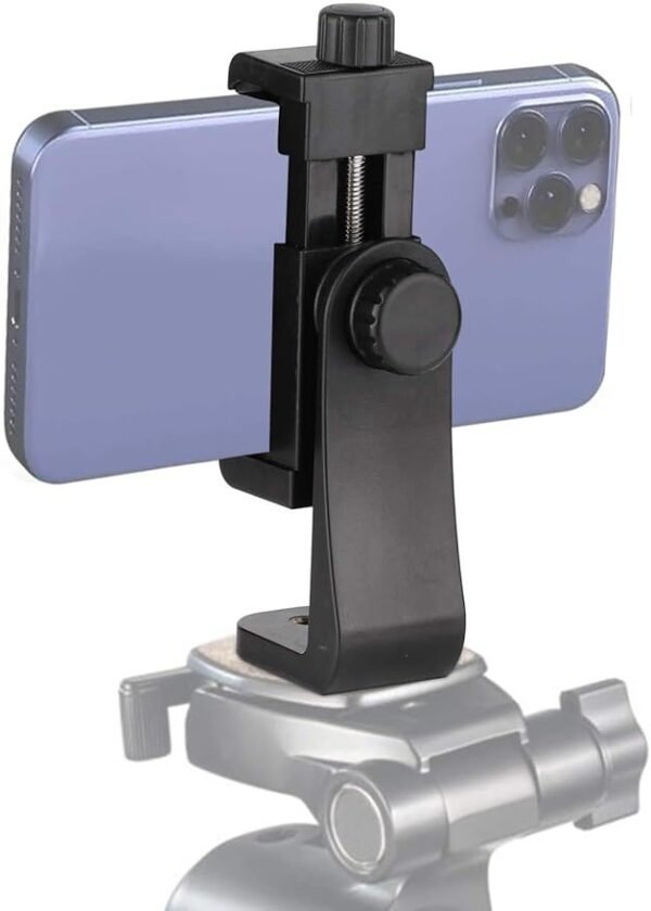 Prem Mobile 360° Degree Cell Phone Holder with Adjustable Clamp Phone Tripod Mount Adapter Compatible - Image 2