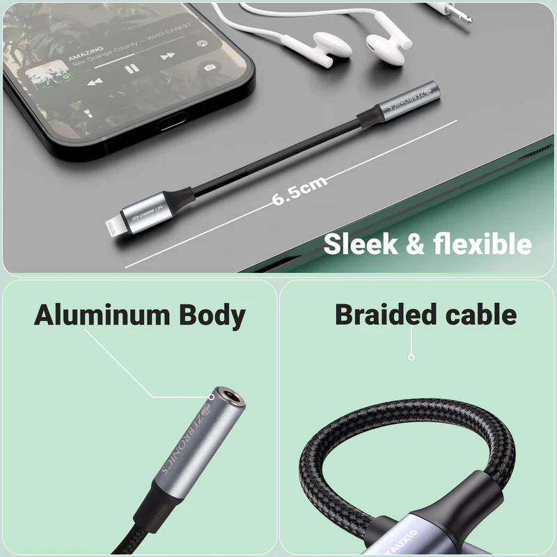 Zeb LTAUX10 lightning to aux 3.5 mm - Image 2